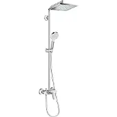Hansgrohe Crometta E240 colonne de douche de pluie mitigeur Chrome Brillant