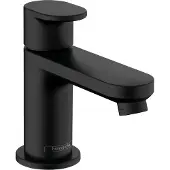 Hansgrohe robinet de mélange mural Vernis Blend, modèle 70, avec levier, pour eau froide ou eau pré-mélangée, sans bonde, finition noir mat