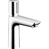 Hansgrohe Robinet de lavabo automatique Talis E, modèle 110, avec régulation de température, sans bonde, finition chrome