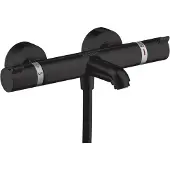 Hansgrohe robinet thermostatique de douche mural Ecostat Comfort de , finition noir mat