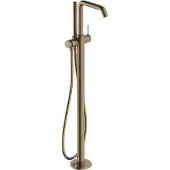 Hansgrohe Robinet de baignoire à un levier Tecturis S, monté sur le sol, finition bronze brossé