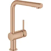 GROHE Minta robinet de cuisine avec douchette extractible Brushed Warm Sunset 30274DL0