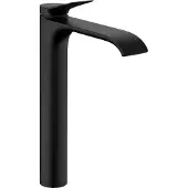 Hansgrohe Robinet à levier unique Vivenis, modèle 250, pour vasques à poser, avec système de bonde à coulisseur, finition noir mat