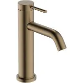 Hansgrohe Mitigeur de lavabo à levier unique Tecturis S, finition bronze brossé, avec technologie CoolStart et EcoSmart+, comprenant un mécanisme de vidange à tirette