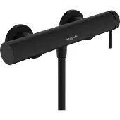 Hansgrohe Mitigeur de douche à levier unique Tecturis S, finition mate noire, à fixer au mur