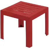 Merkloos Table d'appoint Miami rouge 40 x 40 x 41 cm