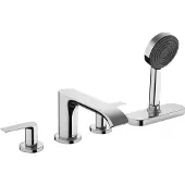 Hansgrohe Robinet de baignoire Vivenis, 4 trous, avec système sBox, finition chrome