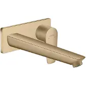 Hansgrohe Talis E mitigeur monocommande de lavabo encastré, montage mural, robinet à crépine déverrouillable, saillie de 225 mm, 71734140