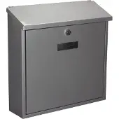 Gardalux Boîte aux lettres - Inox - 36,7 x 36,5 x 11 cm -