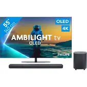 Philips Ambilight 55'' OLED810 4K (2025) + JBL Bar 500 MK2 Noir
