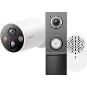 TP-LINK Tapo C425 + D235 Smart Battery & Wired Doorbell