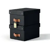Leitz Puro Small Storage Box 2 Units Noir Enfants