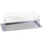 Aps Plat à gâteau en acier inoxydable 37x16x10 cm