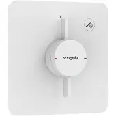 Hansgrohe robinet mural DuoTurn Q pour un seul point d'eau, finition blanc mat