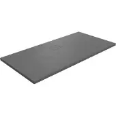 Linie Rumba receveur de douche 160 x 90 cm acrylique gris foncé texture ardoise