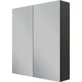 Linie Montro armoire de toilette 70 x 75 cm Noir Mat