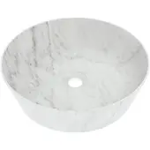 Balmani Still vasque à poser marbre carrara rond Ø 38 cm