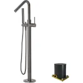 Blaufoss Round Move robinet de bain sur pied Brushed GunMetal