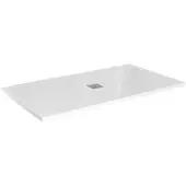 Linie Playa receveur de douche 160 x 90 cm marbre composite Blanc Brillant