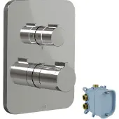 Blaufoss Smartbox Softline thermostat de douche encastré 2 fonctions chrome brillant incl élément intégré