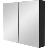 Storke Reflecta armoire de toilette 95 x 75 cm Noir Mat