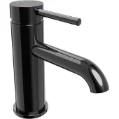 Blaufoss Round EcoStart robinet de lavabo standard Noir Brillant