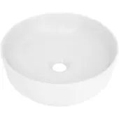 Luca Varess Perla vasque à poser porcelaine Blanc Brillant rond Ø 34 cm