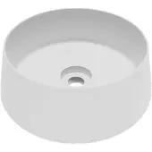 Balmani Bag vasque à poser Solid Surface blanc mat rond 40 x 40 cm