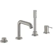 GROHE Essence robinet baignoire sur gorge 4 trous avec douchette Supersteel