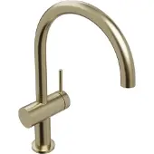 Blaufoss Round 360 EcoStart robinet de lavabo réhaussé Brushed Champagne Gold