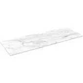 Balmani Stretto tablette simple ou double marbre carrara 150 x 55 cm