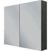 Linie Montro armoire de toilette 90 x 75 cm Noir Mat