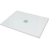 Linie Playa receveur de douche 120 x 90 cm marbre composite Blanc Brillant