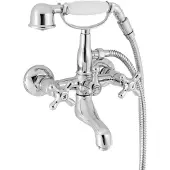 Blaufoss Star robinet baignoire avec douchette chrome brillant