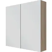 Linie Montro armoire de toilette 80 x 75 cm chêne clair