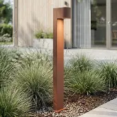 LumenXL Lampadaire industriel Simone - brun rouille 70 cm