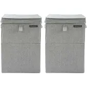 Brabantia Corbeilles à Linge Grey Lot de 2