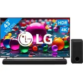 LG 43" 4K Smart UA75 + DS77TY