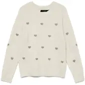 Vero Moda Pull-over 'VMDOFFY' beige / gris