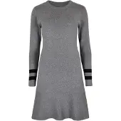 Apricot Robe gris / noir