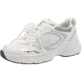 Tamaris Baskets basses argent / blanc