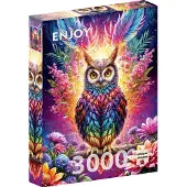 Enjoy Puzzle Puzzle 2000 pièces ENJOY - Chouette fluo (Enjoy-2234)