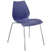 Kartell Maui Chaise - Lot de 2 Chair | Black Structure | Navy Blue
