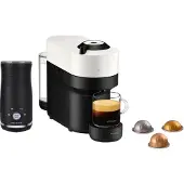 Krups Nespresso Vertuo Pop XN9201 Blanc Coco + Pierre Mousseur à Lait