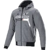 Alpinestars Chrome Ignition Moto Sweat À Capuche Gris/Noir/Blanc L hommes