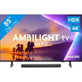 Philips Ambilight 85" PUS8500 QLED 4K (2025) + JBL Bar 300 M2 Noir