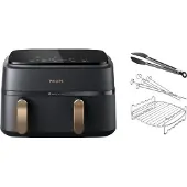Philips 3000 Series Dual Basket NA352/00 + Set de Cuisson Double Niveau