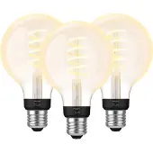 Philips Hue Ampoule à Filament White Ambiance Globe E27 Lot de 3