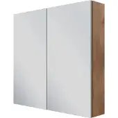 Linie Montro armoire de toilette 80 x 75 cm chêne brun