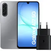 Samsung Galaxy A17 128 Go Gris 5G + Chargeur 25 Watts Noir